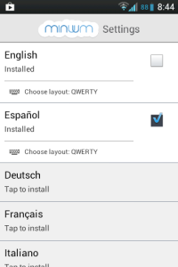 minuum-settings-idioma-español-instalado